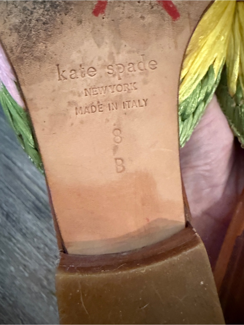 Kate Spade Vintage Floral Straw Mules - Picture 7 of 8